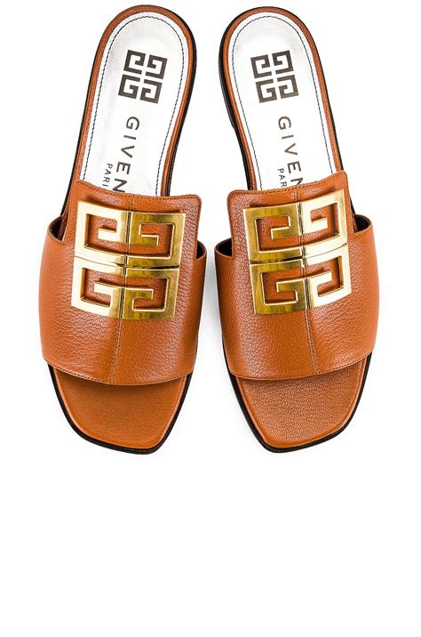 givenchy 4g flat leather sandals|givenchy 4g flat mule sandals.